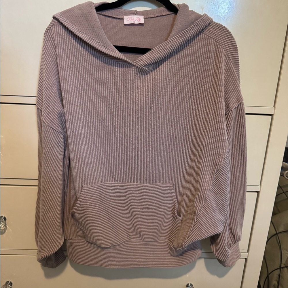 Pink Lily Soft Ribbed Knit Top